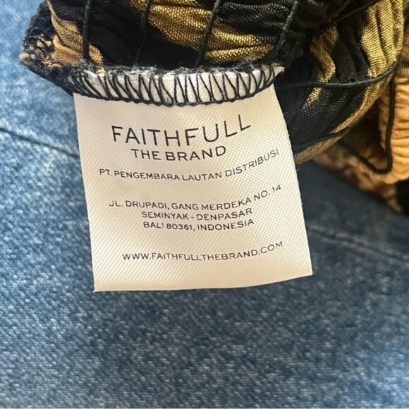 FAITHFULL THE BRAND Del mar Caribbean Mini Dress Size 4 - Picture 6 of 6